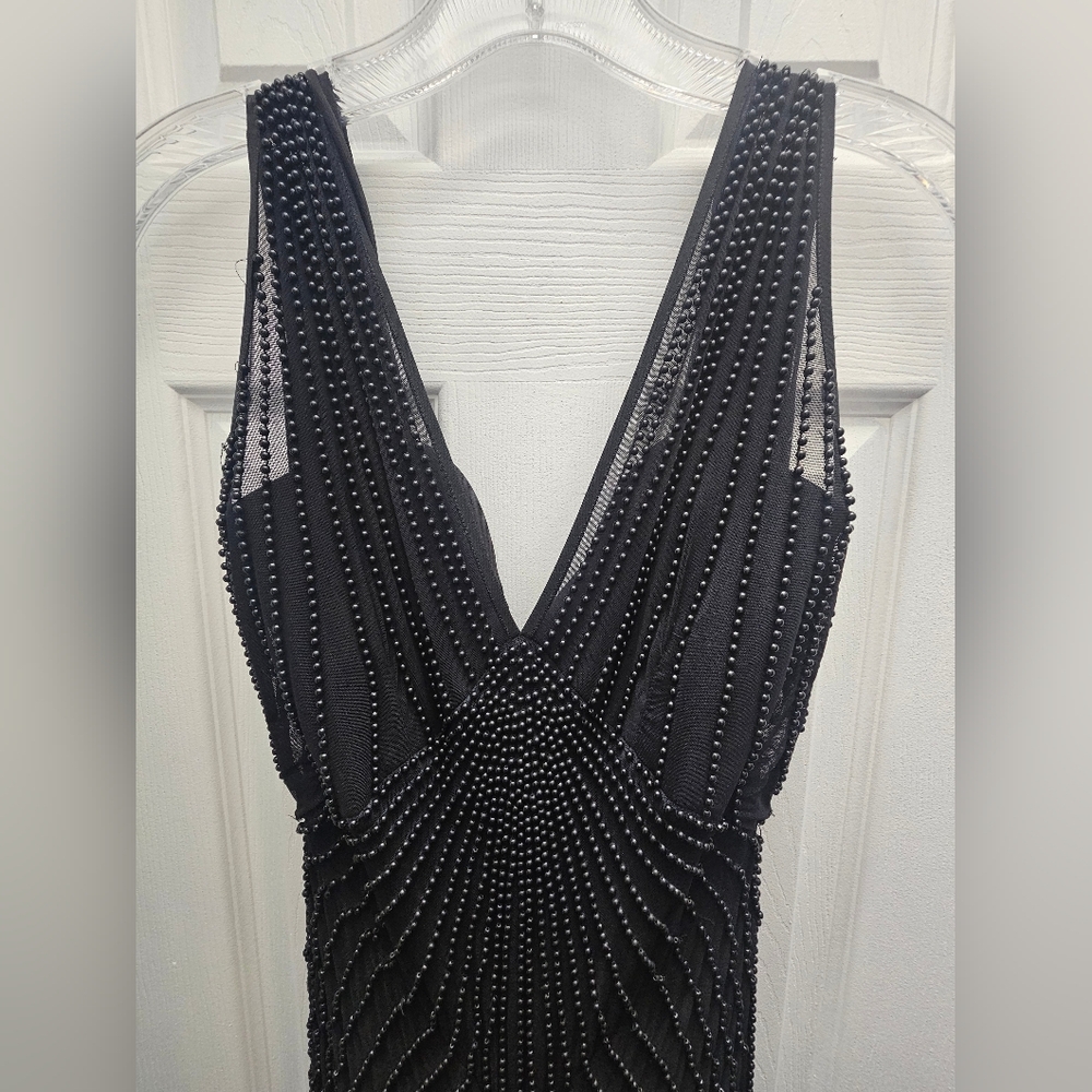 Stunning vintage beaded Eletra Casadei gown